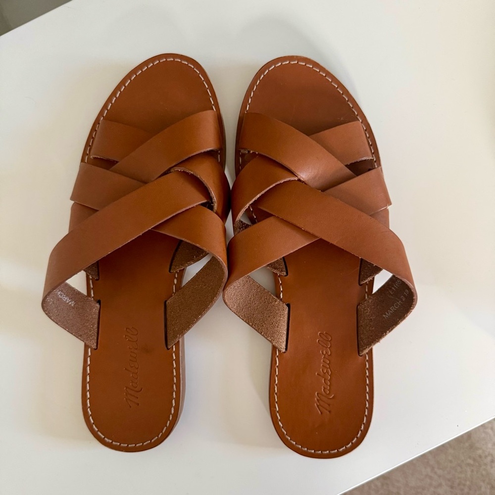 Madewell Boardwalk Woven Women's Leather Sandals